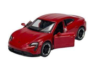 shumee WELLY PORSCHE TAYCAN TURBO S RDEČA 1:34 43797
