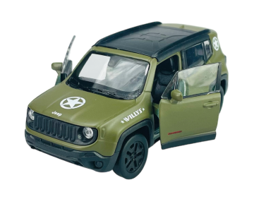 shumee WELLY JEEP RENEGADE TRAILHAWK VOJAŠKI 1:34 43736