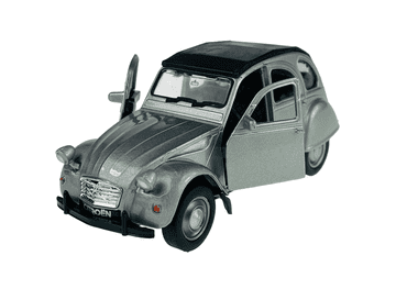 shumee WELLY STARODOBNI CITROEN 2CV SREBREN S STREHO 1:34
