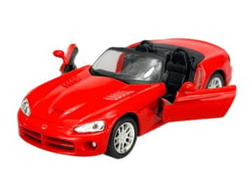 shumee WELLY 2003 DODGE VIPER SRT-10 BREZ STREHE RDEČA 1:34 42345