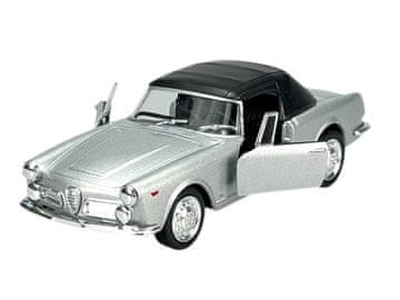 shumee WELLY OLD TIMER 1960 ALFA ROMEO SPIDER 2600 SREBRNA S STREHO 1:34 42373