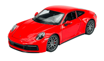 shumee WELLY PORSCHE 911 (992) CARRERA 4S RDEČA 1:24 24099