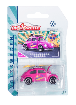 shumee MAJORETTE VW VOLKSWAGEN BEETLE ROZA Z RUMENO ARMATURNO PLOŠČO 241A-7 1:59