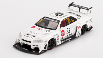 shumee MINI GT NISSAN LB-ER34 SUPER SILHOUETTE BELA #1059 1:64 MGT01059-R