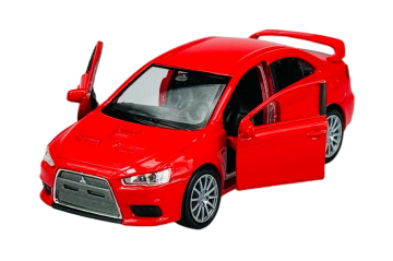 shumee WELLY MITSUBISHI LANCER EVOLUTION X RDEČA 1:34 43655