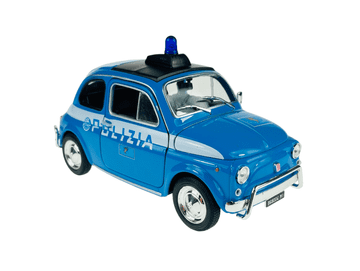 shumee WELLY FIAT NUOVA 500 POLIZIA 1:24 22515
