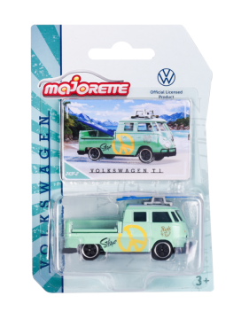 shumee MAJORETTE VW VOLKSWAGEN TRANSPORTER T1 ZELENA Z MODRO ARMATURNO PLOŠČO 243F-2 1:59