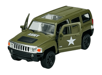 shumee WELLY HUMMER H3 MILITARY 1:34 43629 (VOJAŠKA ŠKATLA)