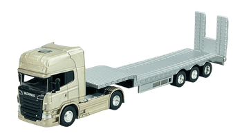 shumee WELLY SCANIA V8 R730 ZLATO + VLEČNO VOZILO 1:64 68025