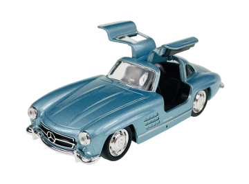 shumee WELLY STARODOBNI MERCEDES-BENZ 300SL GULLWING MODRE 1:34 43656