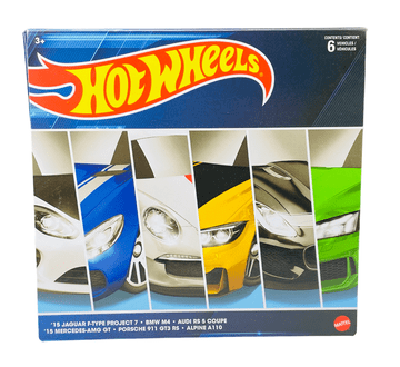 shumee ZBIRATELJSKI KOMPLET HOT WHEELS 2021, 6-delni (EVROPSKI AVTOMOBILI) HGM12