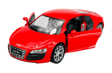 shumee WELLY 2009 AUDI R8 COUPE V10 RDEČA 1:34 43633