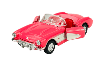 shumee WELLY OLD TIMER 1957 CHEVROLET CORVETTE BREZ STREHE ROZA 1:34 42360