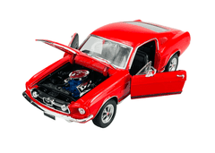 shumee WELLY 1967 FORD MUSTANG GT RDEČ 1:24 22522