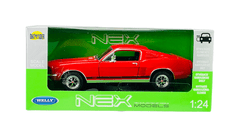 shumee WELLY 1967 FORD MUSTANG GT RDEČ 1:24 22522