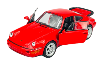shumee WELLY PORSCHE 911 TURBO 964 RDEČA 1:34 43611
