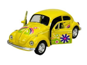 shumee WELLY VW VOLKSWAGEN HROŠČ Z RUMENO STREHO IN CVETJEM 1:34 42343