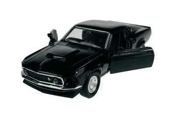 shumee WELLY STARODOBNI AVTOMOBIL 1969 FORD MUSTANG BOSS 429 ČRNA 1:34 43713
