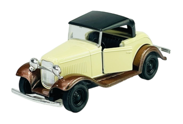 shumee WELLY STARODOBNI FORDOV MODEL A ROADSTER Z BEŽ STREHO 1:34 98875