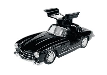 shumee WELLY STARODOBNI MERCEDES-BENZ 300SL GULLWING ČRNEGA 1:34 43656