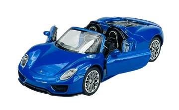 shumee WELLY PORSCHE 918 SPYDER BREZ STREHE MODREGA OBLIKE 1:34 43702