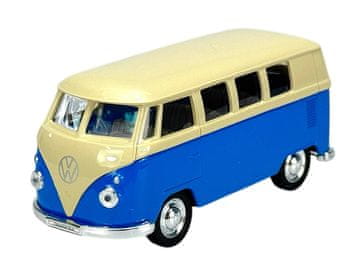 shumee WELLY OLD TIMER 1963 VW VOLKSWAGEN T1 AVTOBUS BELO-MODRA 1:34 49764
