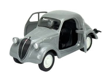 shumee WELLY OLD TIMER 1936 FIAT 500 TOPOLINO SIVA 1:34 43852