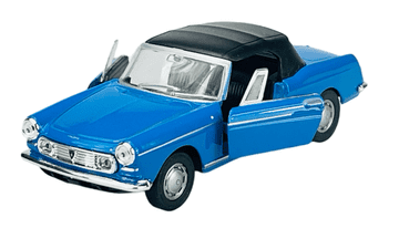 shumee WELLY STARODOBNI PEUGEOT 404 KABRIOLET Z MODRO STREHO 1:34 43604