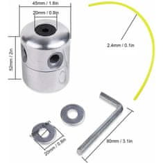 shumee ALUMINIJASTA GLAVA Z VRVICO ZA BENZINSKE KOSILNICE, KOSILNICE, KOSILNICE