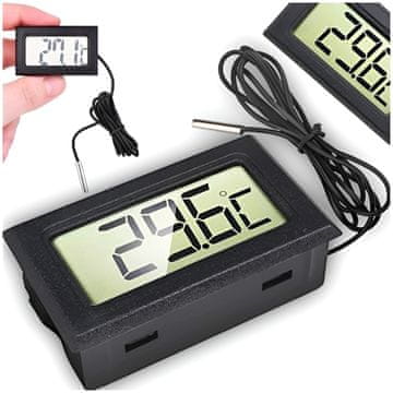 shumee NATANČEN DIGITALNI ELEKTRONSKI TERMOMETER S SONDO + JASEN ZASLON