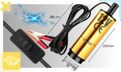 shumee VELIKA ČRPALKA ZA IZPUŠČANJE GORIVA, OLJA, VODE ELEKTRIČNA 12V