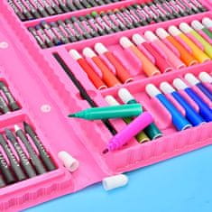 shumee KOMPLET ZA UMETNIŠKO SLIKANJE 168 DELOV ZA DEKLICE IN FANTKE + ETUI