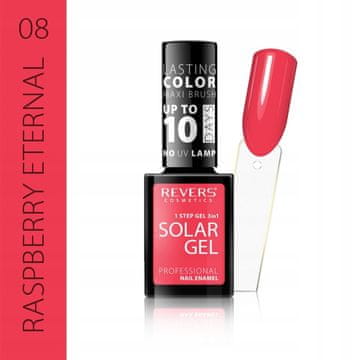 REVERS Revers Solar Gel lak za nohte 08 rdeče-roza 12 ml
