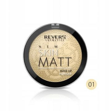 REVERS Revers New Skin Matt - lahki matirajoči puder v prahu 01, 9 g
