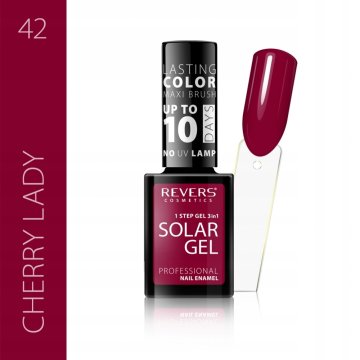 REVERS Revers Solar Gel lak za nohte 42 rdeče-roza 12 ml