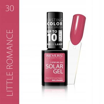 REVERS Revers Solar gel lak za nohte 30 rdeče-roza sijaj 12 ml
