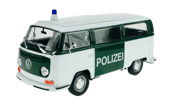 shumee WELLY 1972 VW VOLKSWAGEN BUS T2 POLIZEI 1:24 22472