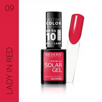 REVERS Revers Solar Gel lak za nohte 09, hibridni učinek, 12 ml