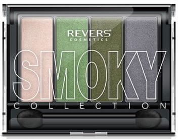 REVERS Paleta 4 mat senčil Revers Smoky Quatro v odtenku 03 Gallant Smoky 6 g