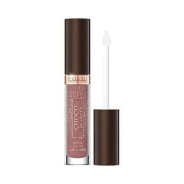 Eveline Cosmetics Eveline Choco Glamour vinilna bleščila za ustnice 03 Toffee Chocolate 4,5 ml