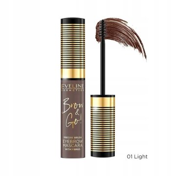 shumee Eveline Brow&Go! Maskara za obrvi 01 Light Waterproof 6 g