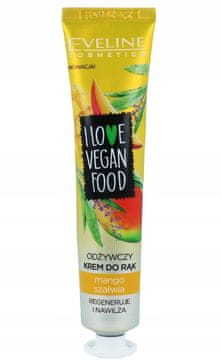 Eveline Cosmetics Eveline I Love Vegan Food krema za roke z mangom in žajbljem 50 ml