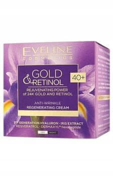 Eveline Cosmetics Eveline Gold & Retinol krema proti gubam 40+ za dan in noč 50 ml