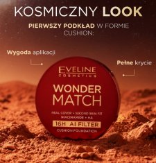 Eveline Cosmetics Eveline Wonder Match 04W Beige Opaque Cushion Foundation