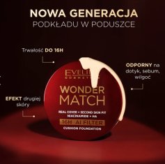 Eveline Cosmetics Eveline Wonder Match 04W Beige Opaque Cushion Foundation