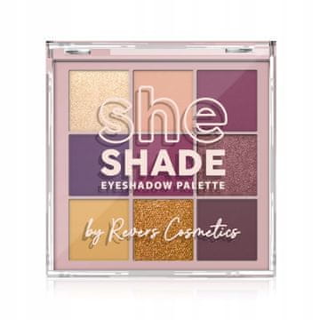 REVERS Paleta senčil za oči Revers SHE SHADE 02 Burgundy Glam - bordo in sliva