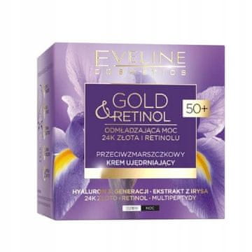 shumee Eveline Gold&Retinol krema proti gubam za učvrstitev kože 50+ 50 ml