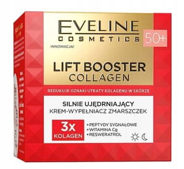 Eveline Cosmetics Eveline Lift Booster Collagen krema za učvrstitev kože 50+ dan/noč 50 ml