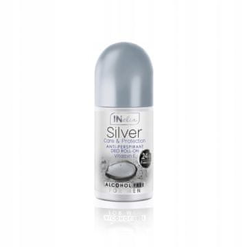 shumee INELIA Silver antiperspirant roll-on za moške z vitaminom E 50 ml