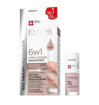 Eveline Cosmetics Eveline 6-v-1 Latte Care & Colour balzam za nohte 5 ml